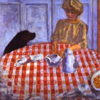 Pierre Bonnard - The Red-Checkered Tablecloth